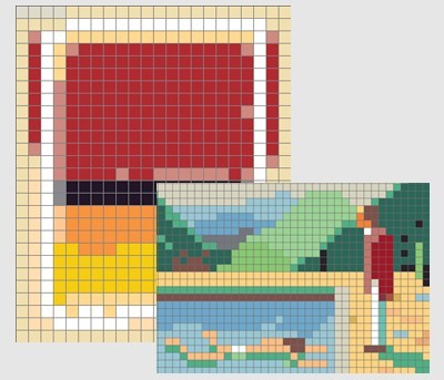 Kunst zu Badezimmerfliesen